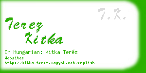 terez kitka business card